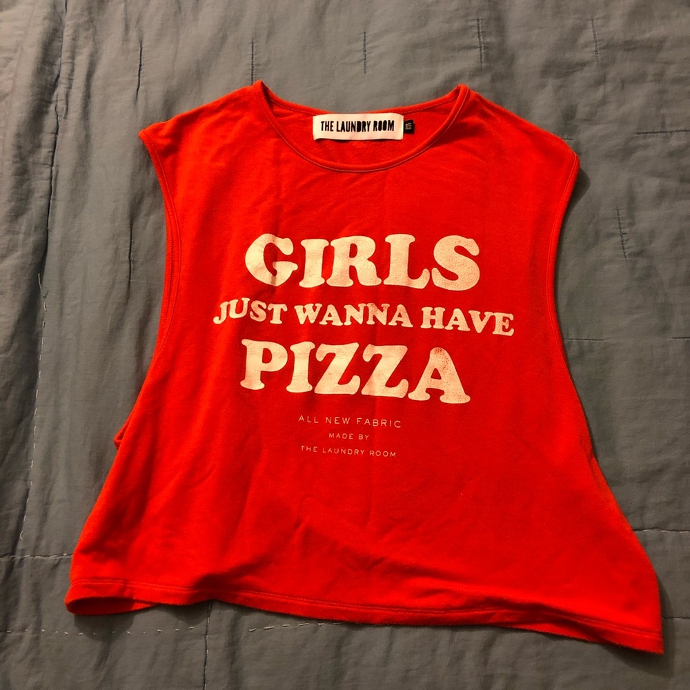 The Laundry Room Muscle Top  OS CROP TOP